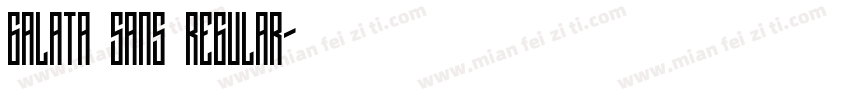 Galata Sans Regular字体转换